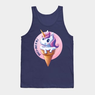 Unicorn Unicone Ice Cream Tank Top